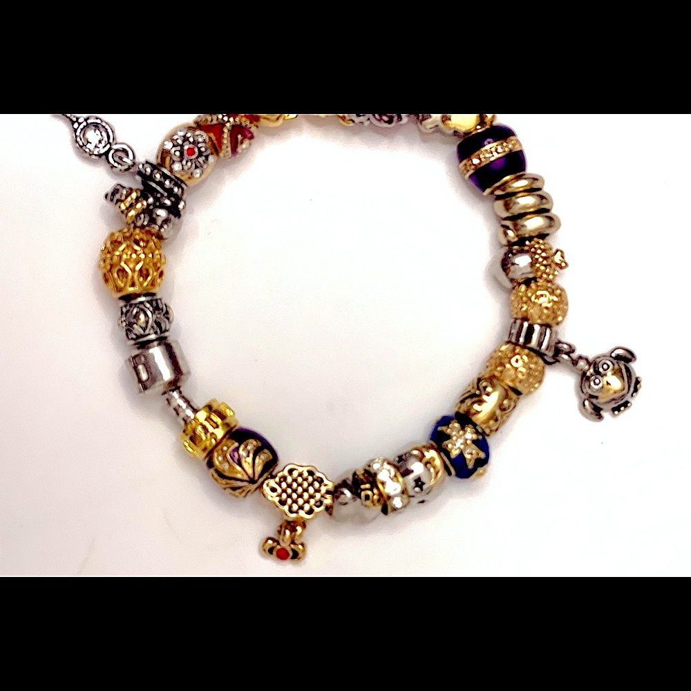 Double Gold Electroplated!Retired Pugster Beads! 1 OF A KIND PLS CK ALL PHOTOS!